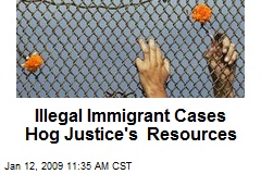 Illegal Immigrant Cases Hog Justice's Resources