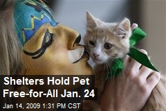 Shelters Hold Pet Free-for-All Jan. 24