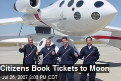 Citizens Book Tickets to Moon