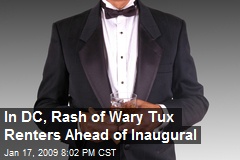 In DC, Rash of Wary Tux Renters Ahead of Inaugural