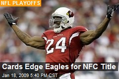 Cards Edge Eagles for NFC Title