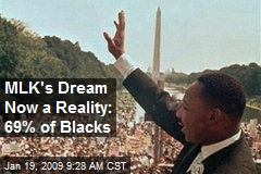 MLK's Dream Now a Reality: 69% of Blacks