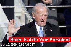 Biden Is 47th Vice President