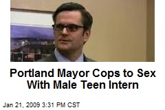 Portland Mayor Cops to Sex With Male Teen Intern