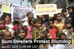 Slum Dwellers Protest Slumdog