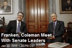 Franken, Coleman Meet With Senate Leaders