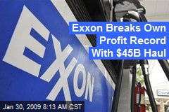Exxon Breaks Own Profit Record With $45B Haul