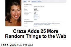 Craze Adds 25 More Random Things to the Web