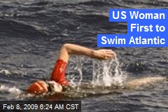 US Woman First to Swim Atlantic