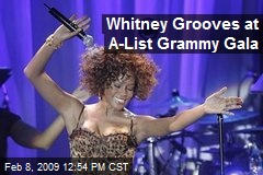 Whitney Grooves at A-List Grammy Gala