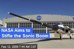NASA Aims to Stifle the Sonic Boom