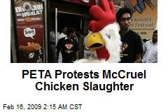 PETA Protests McCruel Chicken Slaughter
