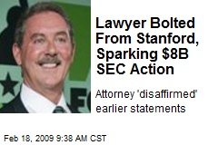 Lawyer Bolted From Stanford, Sparking $8B SEC Action
