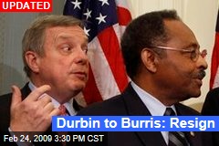 Durbin to Burris: Resign