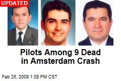 Pilots Among 9 Dead in Amsterdam Crash