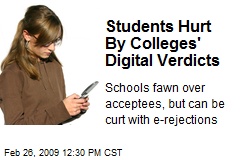Students Hurt By Colleges' Digital Verdicts