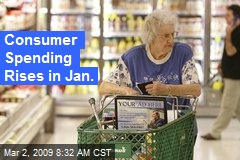 Consumer Spending Rises in Jan.