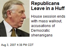Republicans Leave in a Huff