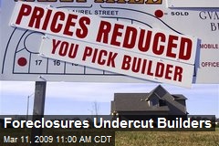 Foreclosures Undercut Builders
