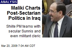 Maliki Charts Post-Sectarian Politics in Iraq