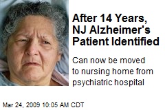 After 14 Years, NJ Alzheimer's Patient Identified