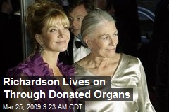 Richardson Lives on Through Donated Organs