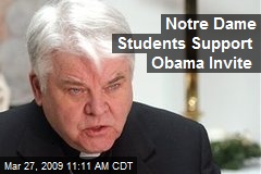 Notre Dame Students Support Obama Invite