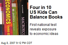 Four in 10 US Kids Can Balance Books