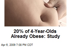 20% of 4-Year-Olds Already Obese: Study