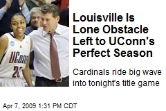 Louisville Is Lone Obstacle Left to UConn's Perfect Season