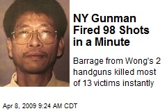 NY Gunman Fired 98 Shots in a Minute
