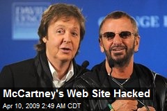 McCartney's Web Site Hacked