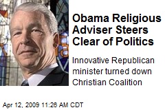 Obama Religious Adviser Steers Clear of Politics
