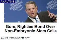 Gore, Righties Bond Over Non-Embryonic Stem Cells