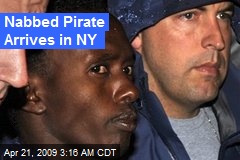 Nabbed Pirate Arrives in NY