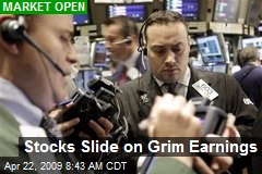 Stocks Slide on Grim Earnings