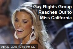 Gay-Rights Group Reaches Out to Miss California