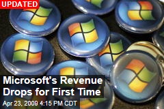 Microsoft's Revenue Drops for First Time