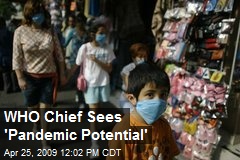 WHO Chief Sees 'Pandemic Potential'