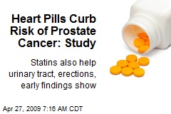 Heart Pills Curb Risk of Prostate Cancer: Study