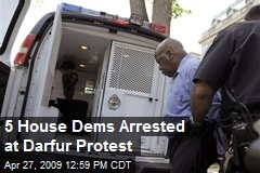 5 House Dems Arrested at Darfur Protest