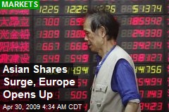 Asian Shares Surge, Europe Opens Up