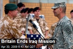 Britain Ends Iraq Mission