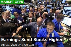 Earnings Send Stocks Higher