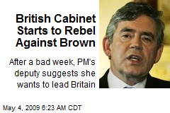 British Cabinet Starts to Rebel Against Brown