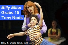 Billy Elliot Grabs 15 Tony Nods