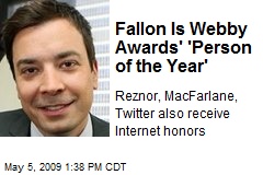 Fallon Is Webby Awards' 'Person of the Year'