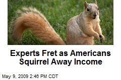 Experts Fret as Americans Squirrel Away Income