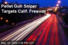 Pellet Gun Sniper Targets Calif. Freeway