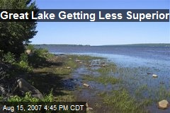 Great Lake Getting Less Superior